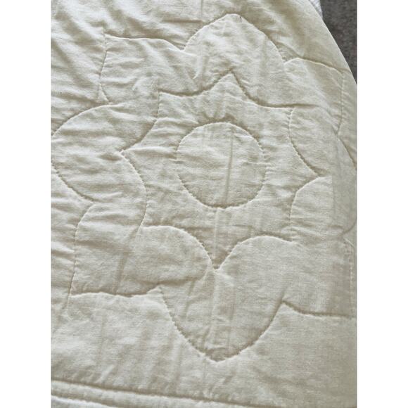 Vintage Hand made Quilt Cross Stitch Coverlet Floral Brown Yellow Moroccan Orang - Picture 15 of 16